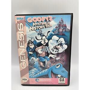 Goofy's Hysterical History Tour (Sega Genesis, 1993) CIB With Manual
